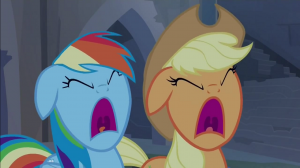 You know something has to be scary for these two to scream.