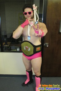 The Heartbreak Sylveon with his Cosplay Wrestling title
