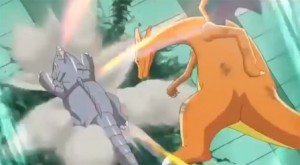 Wow, what an original way for a Charizard to win a major battle!